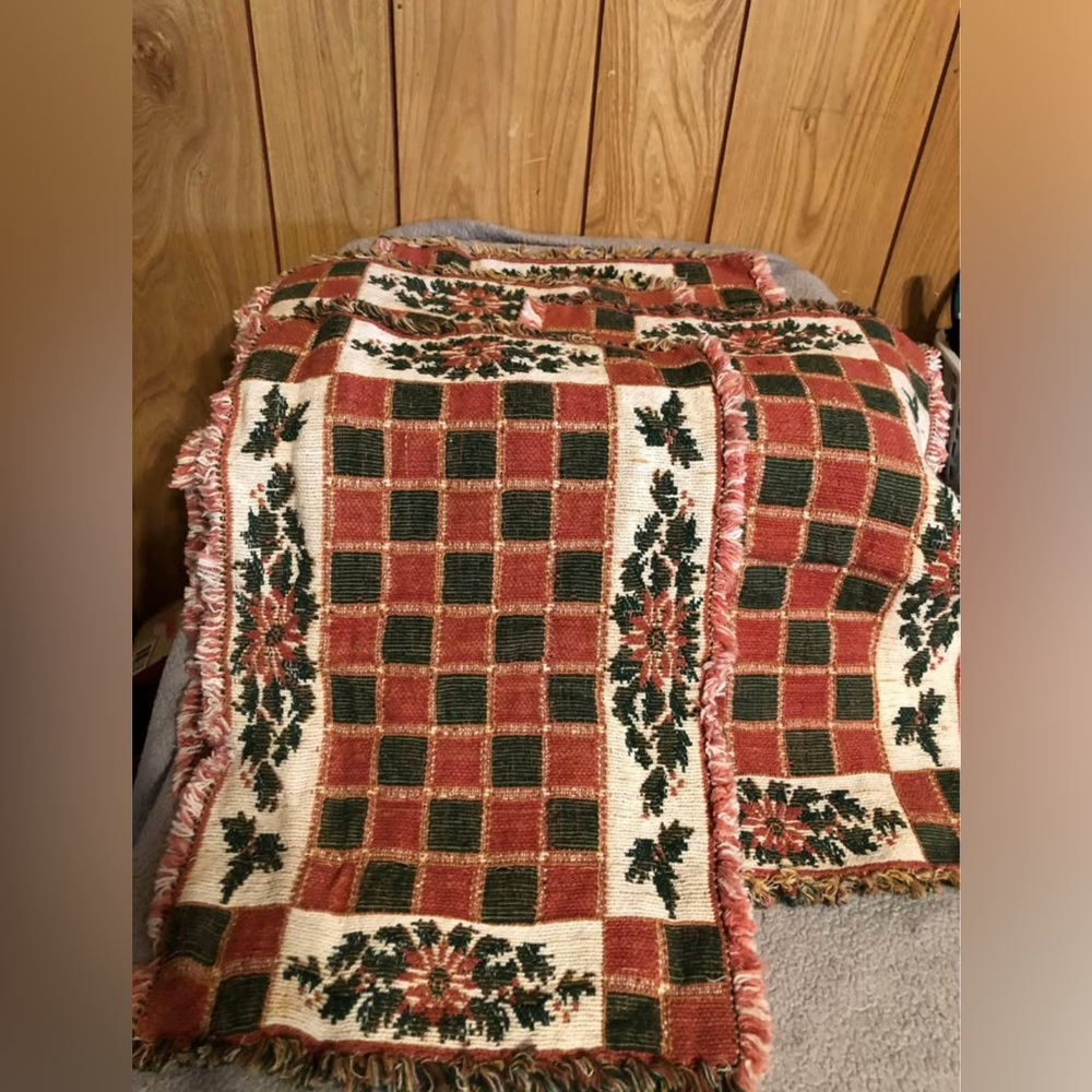 Festive Plaid Holiday Placemats (4)